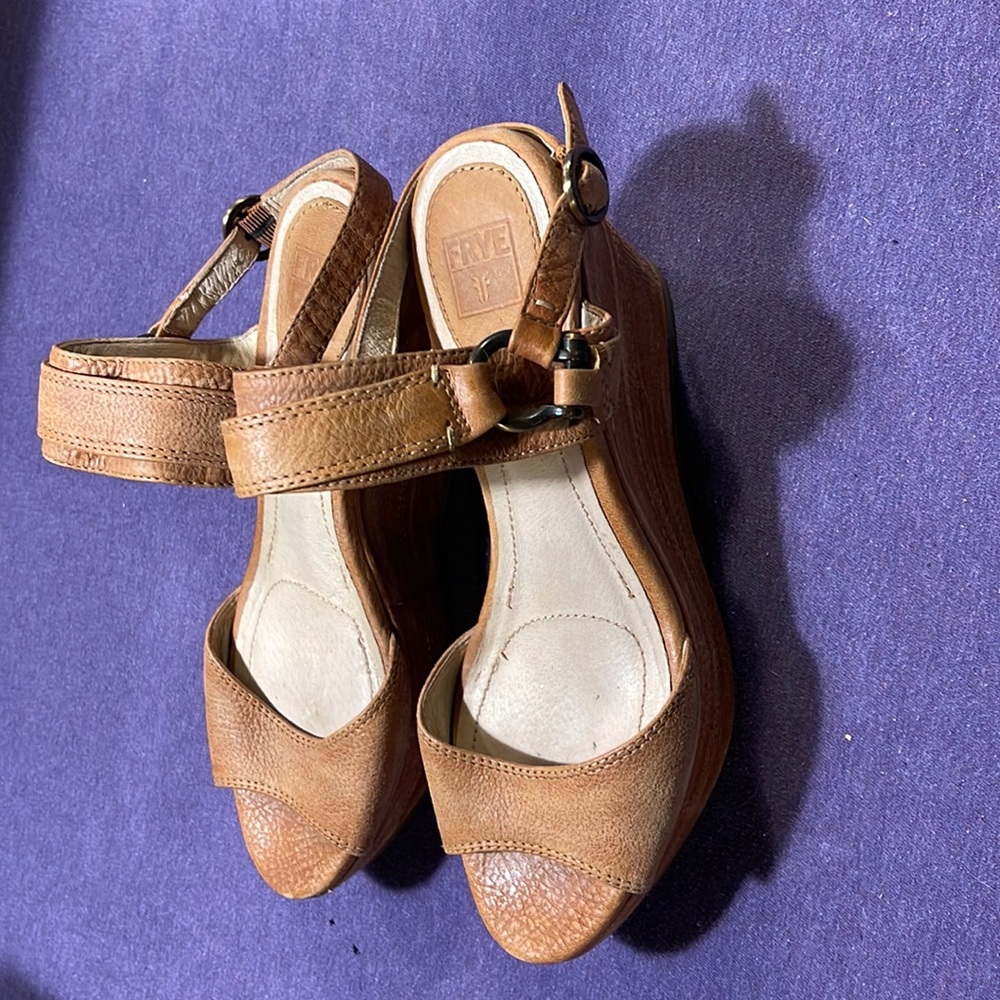 Frye Wedge Sandal Carlie Sling 8